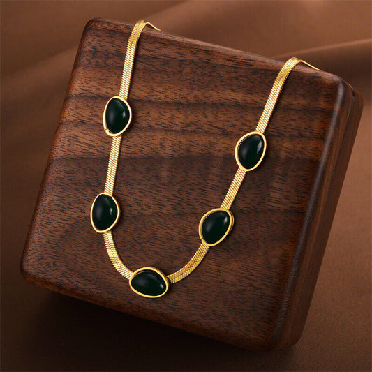 💎طقم الزمرد الإيطالي الملكي الفاخر 3 قطع