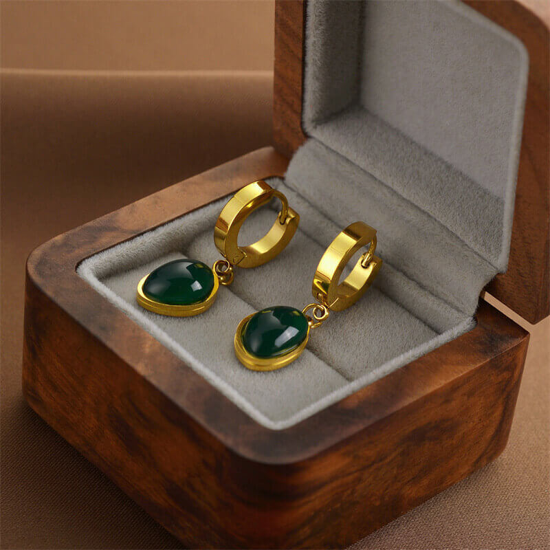 💎طقم الزمرد الإيطالي الملكي الفاخر 3 قطع