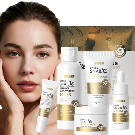 🐌 مجموعة لايكو الكورية لتجديد البشرة بخلاصة الحلزون (5 قطع)